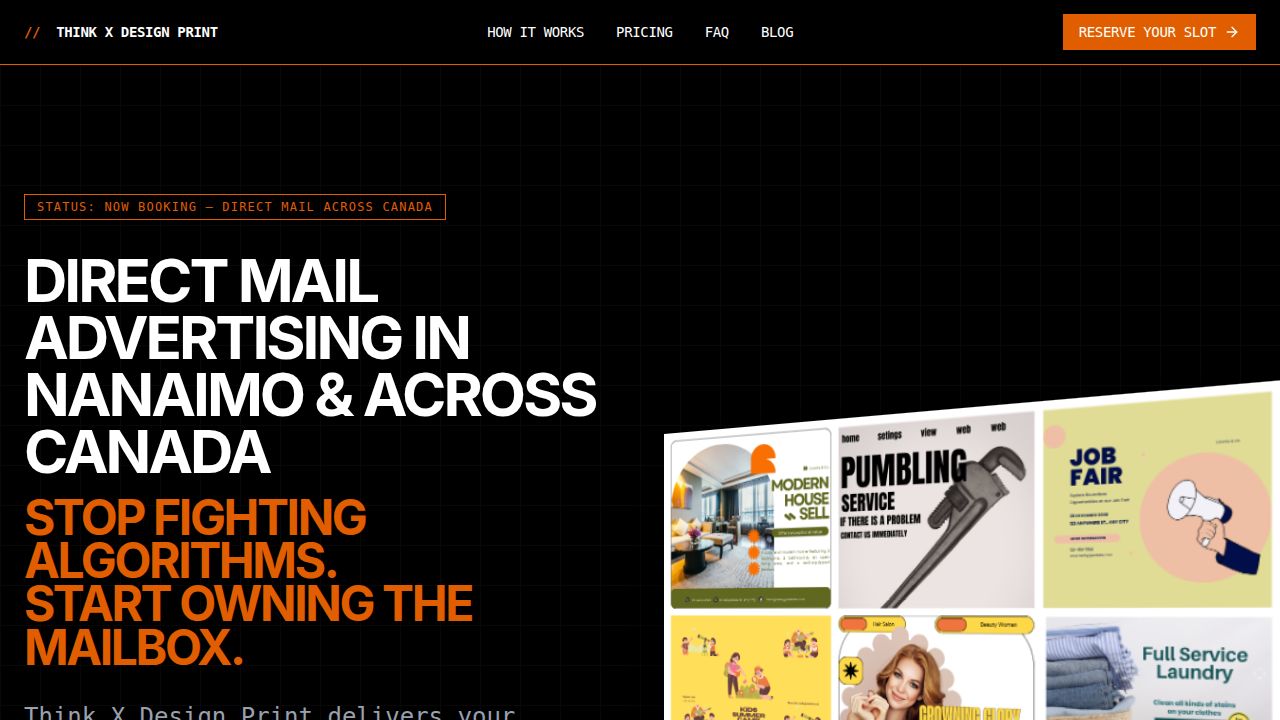 Direct Mail Advertising in Nanaimo & Across Canada | Think X Design Print